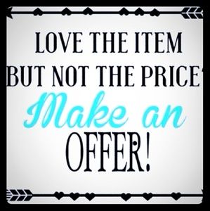 Reasonable offers welcome